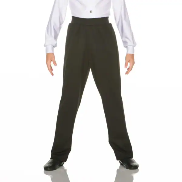 Person wearing black high-waisted dress pants and white blouse